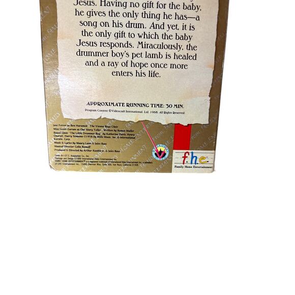 The Little Drummer Boy VHS Tape Classic Christmas Movie Vintage Holiday Film - Picture 7 of 11